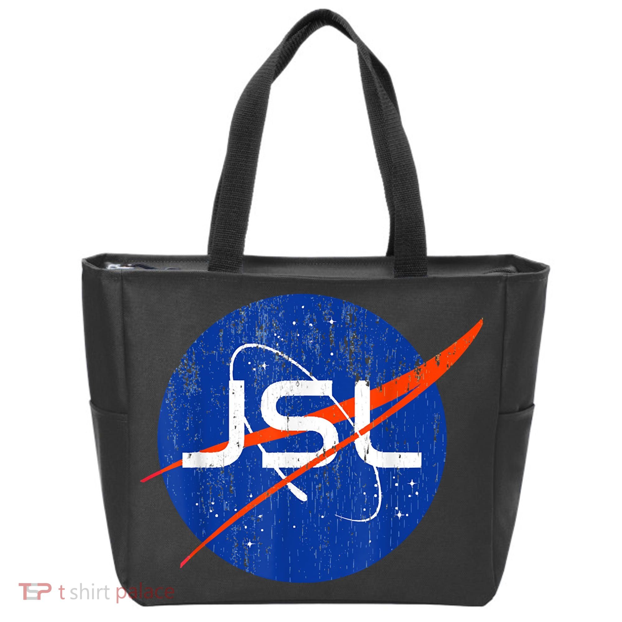 Jewish Space Laser Logo Badge Distressed Funny Meme Tote Bag