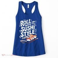 Japanese Sushi Lover Sushi Making And Japanese Food Lover Great Gift Women's Tank Top thumb 0
