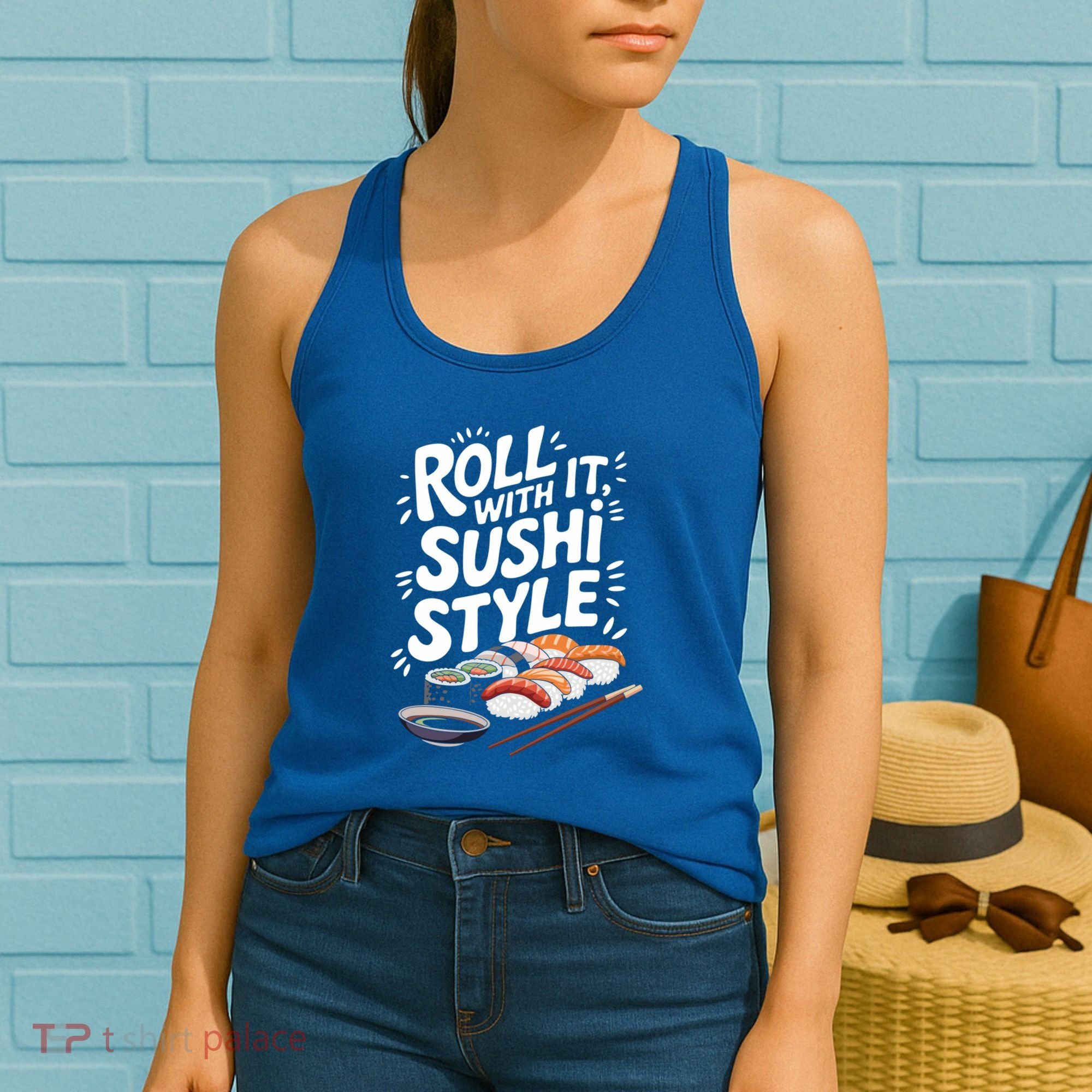 Japanese Sushi Lover Sushi Making And Japanese Food Lover Great Gift Women's Tank Top