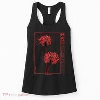 Japanese Spider Lily Soft Grunge Anime Aesthetic Flower Women's Tank Top thumb 0