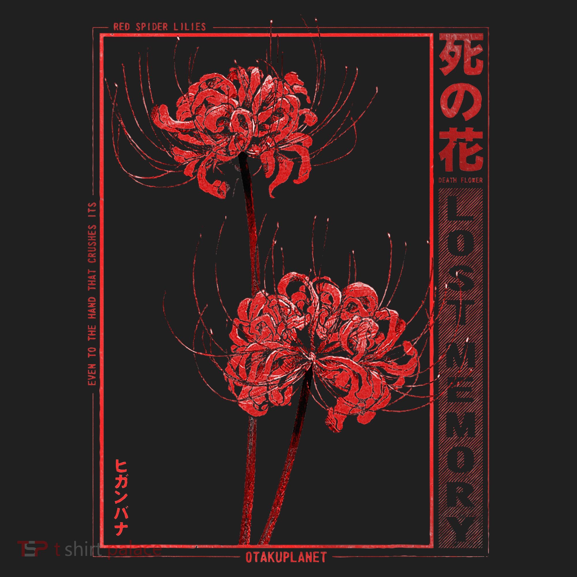Japanese Spider Lily Soft Grunge Anime Aesthetic Flower Hat
