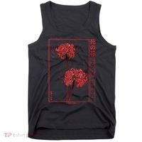 Japanese Spider Lily Soft Grunge Anime Aesthetic Flower Tank Top thumb 0