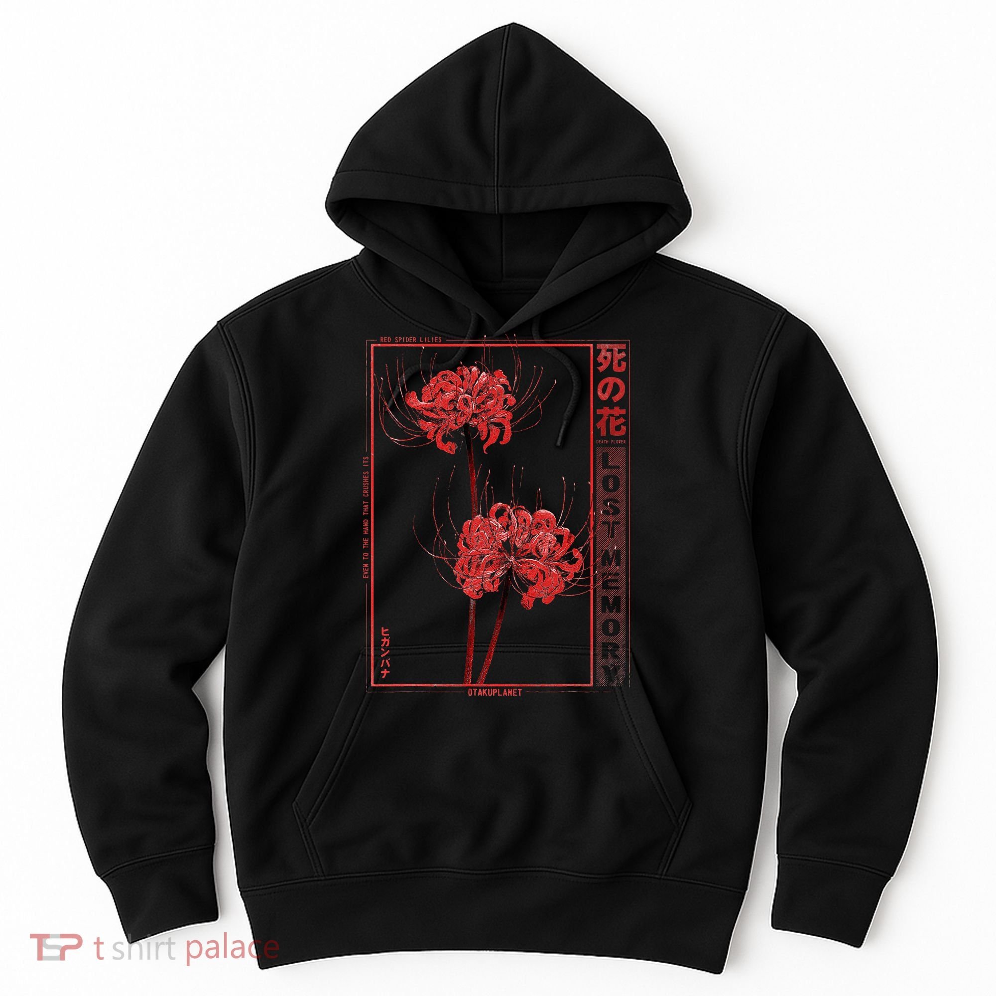 Japanese Spider Lily Soft Grunge Anime Aesthetic Flower  Hoodie
