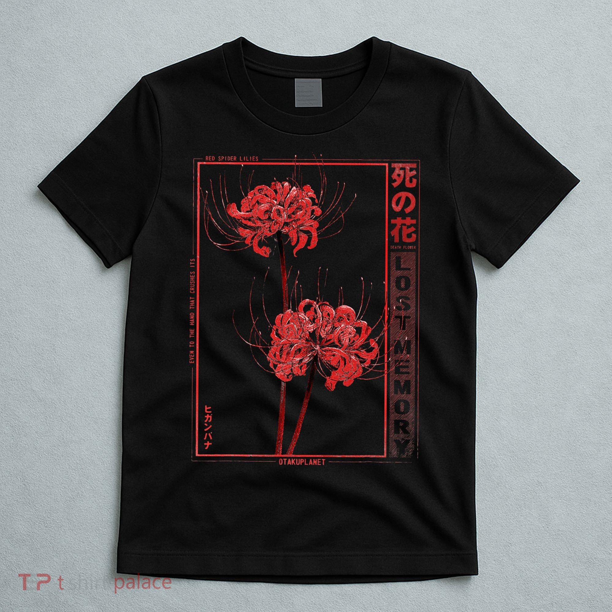 Japanese Spider Lily Soft Grunge Anime Aesthetic Flower  T-Shirt