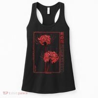 Japanese Spider Lily Soft Grunge Anime Aesthetic Flower  Women's Tank Top thumb 0