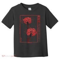 Japanese Spider Lily Soft Grunge Anime Aesthetic Flower  Toddler T-Shirt thumb 0