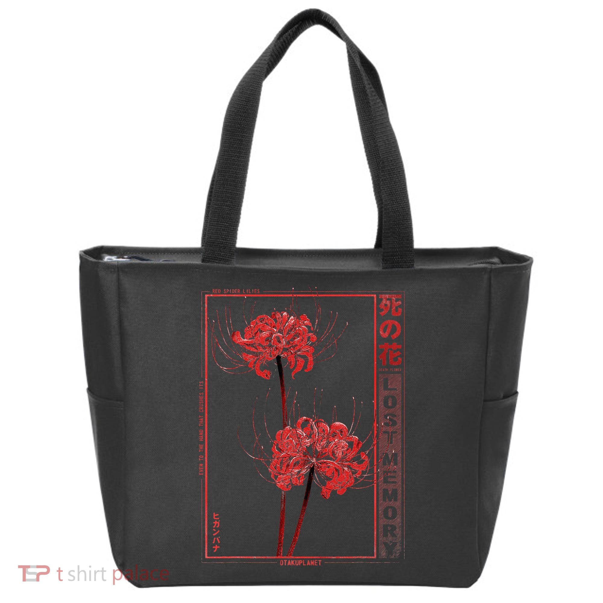 Japanese Spider Lily Soft Grunge Anime Aesthetic Flower  Tote Bag