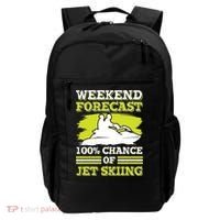 Jet Skier Lover Weekend Forcast 100% Chance Of Jet Skiing Funny Gift Backpack thumb 0