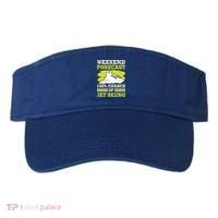Jet Skier Lover Weekend Forcast 100% Chance Of Jet Skiing Funny Gift Visor thumb 0