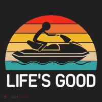 Jet Ski LifeS Good Life Quotes For Family Beanie thumb 2
