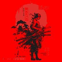 Japanese Samurai Limited Edition Anime Manga Legend Santa Hat thumb 1