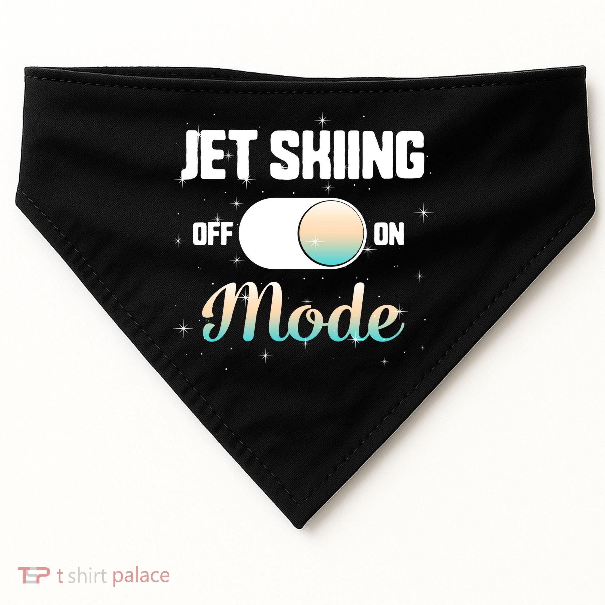 Jet Skiing Lover Jet Ski Mode On Athletic Beach Summer Sport Gift USA-Made Doggie Bandana