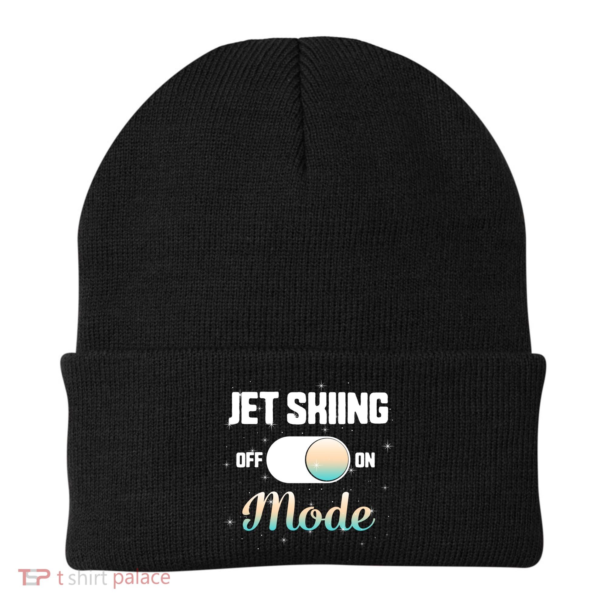 Jet Skiing Lover Jet Ski Mode On Athletic Beach Summer Sport Gift Beanie