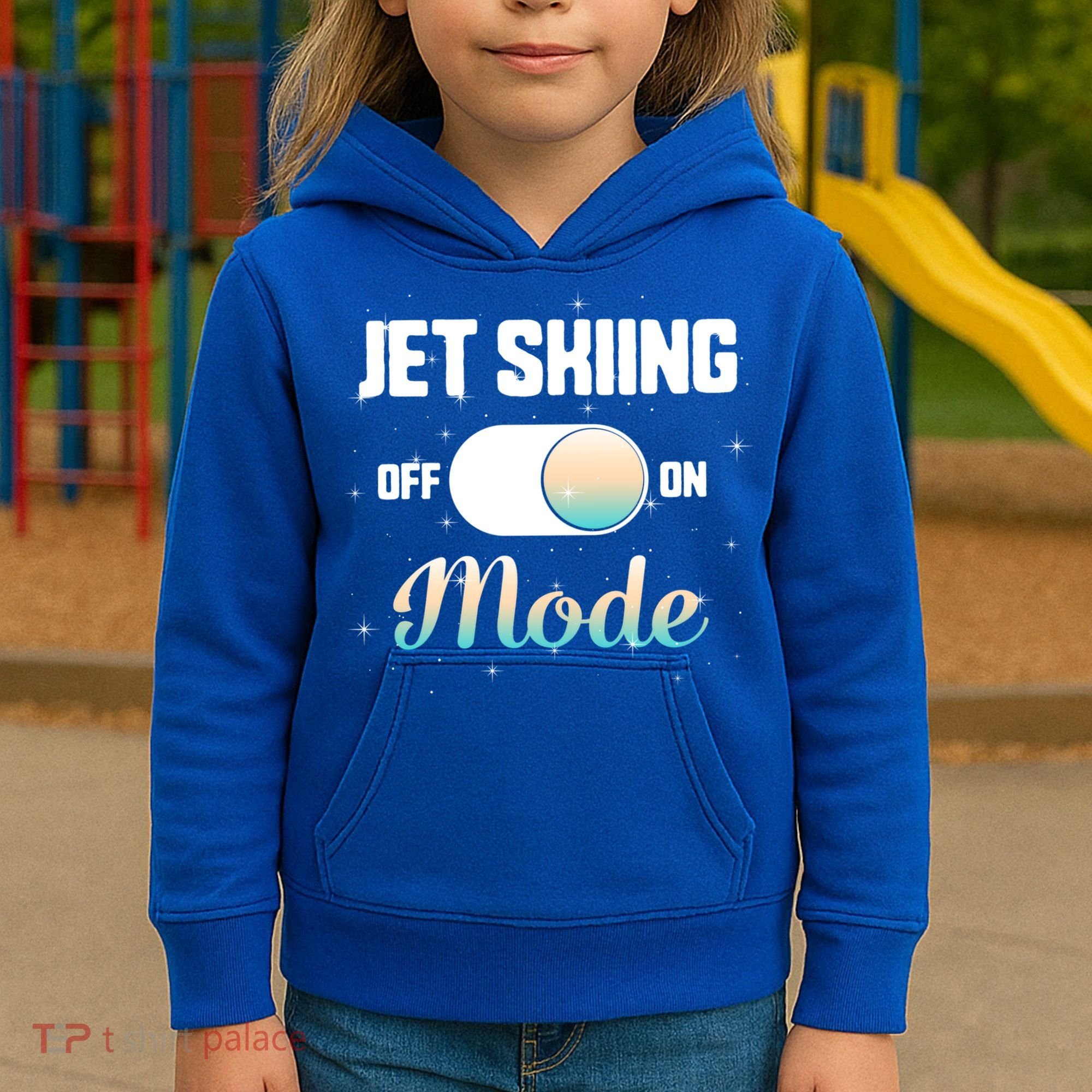 Jet Skiing Lover Jet Ski Mode On Athletic Beach Summer Sport Gift Kids Hoodie