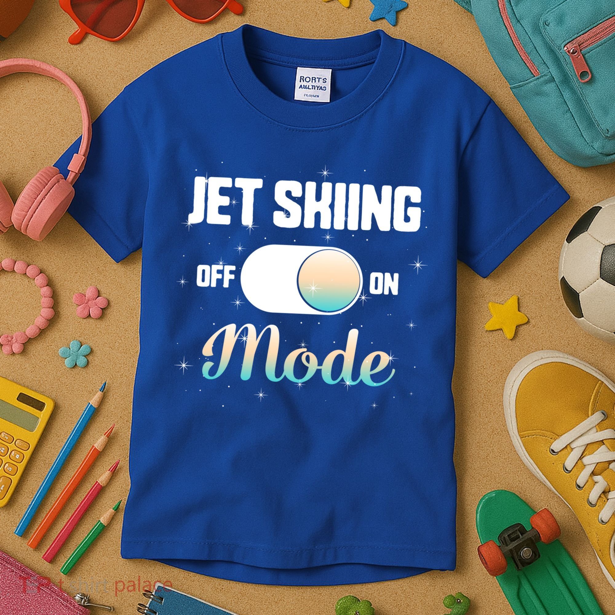 Jet Skiing Lover Jet Ski Mode On Athletic Beach Summer Sport Gift Kids T-Shirt