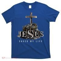 Jesus Saved My Life Christian Religious Bible Church T-Shirt thumb 0