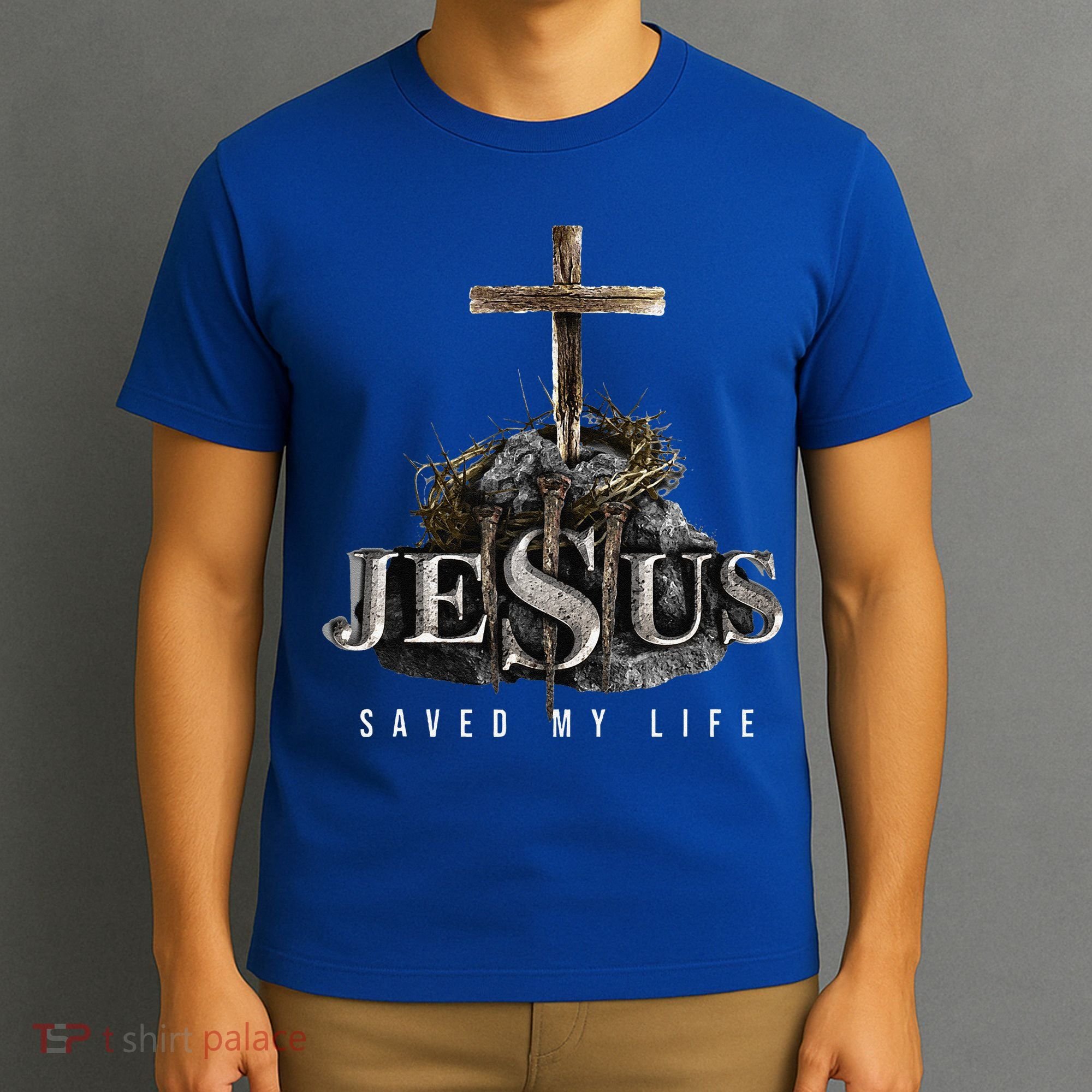 Jesus Saved My Life Christian Religious Bible Church T-Shirt