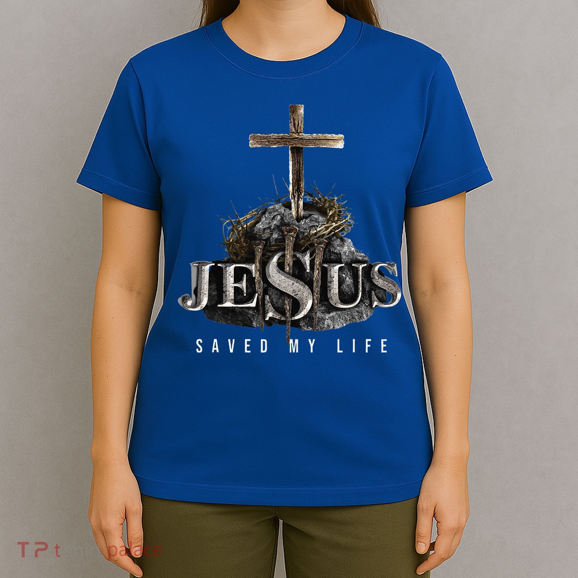 Jesus Saved My Life Christian Religious Bible Church T-Shirt