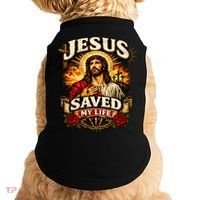 Jesus Saved My Life Doggie Tank thumb 0