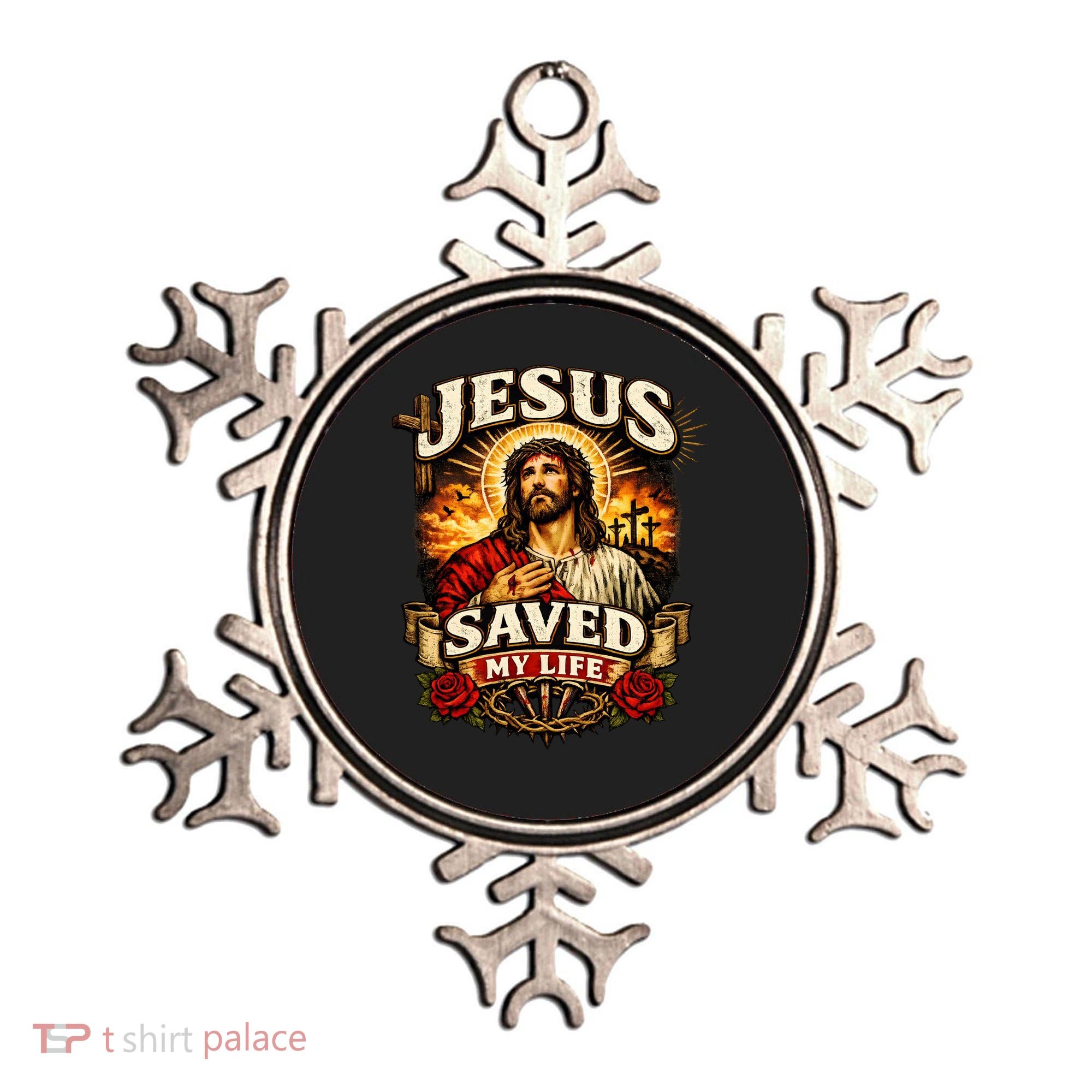 Jesus Saved My Life Ornament