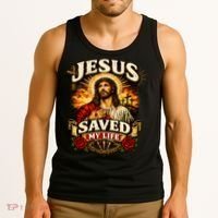 Jesus Saved My Life Tank Top thumb 3