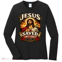 Jesus Saved My Life Women's Long Sleeve Shirt thumb 0