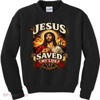Jesus Saved My Life Kids Sweatshirt thumb 0