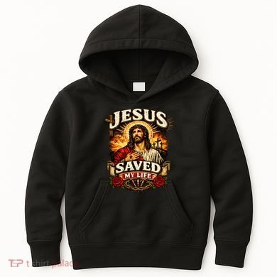 Jesus Saved My Life Kids Hoodie