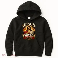 Jesus Saved My Life Kids Hoodie thumb 0