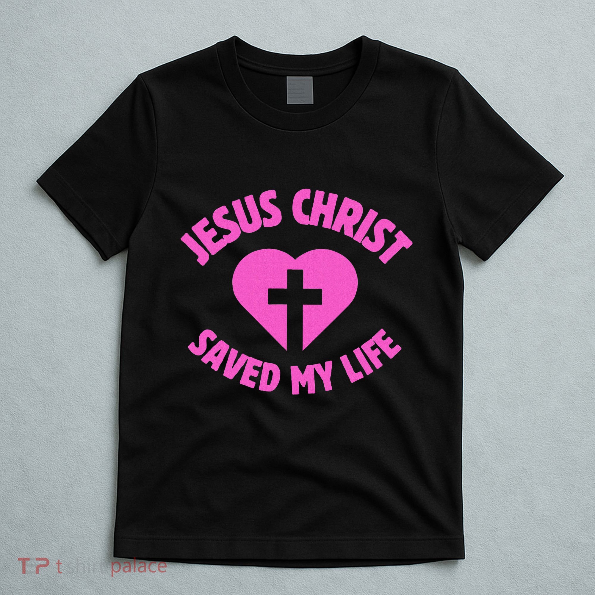Jesus Saved My Life Breast Cancer Awareness T-Shirt