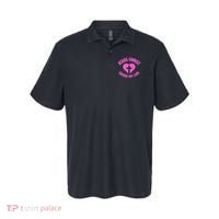 Jesus Saved My Life Breast Cancer Awareness Polo thumb 0