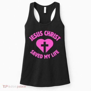 Jesus Saved My Life Breast Cancer Awareness Women's Tank Top