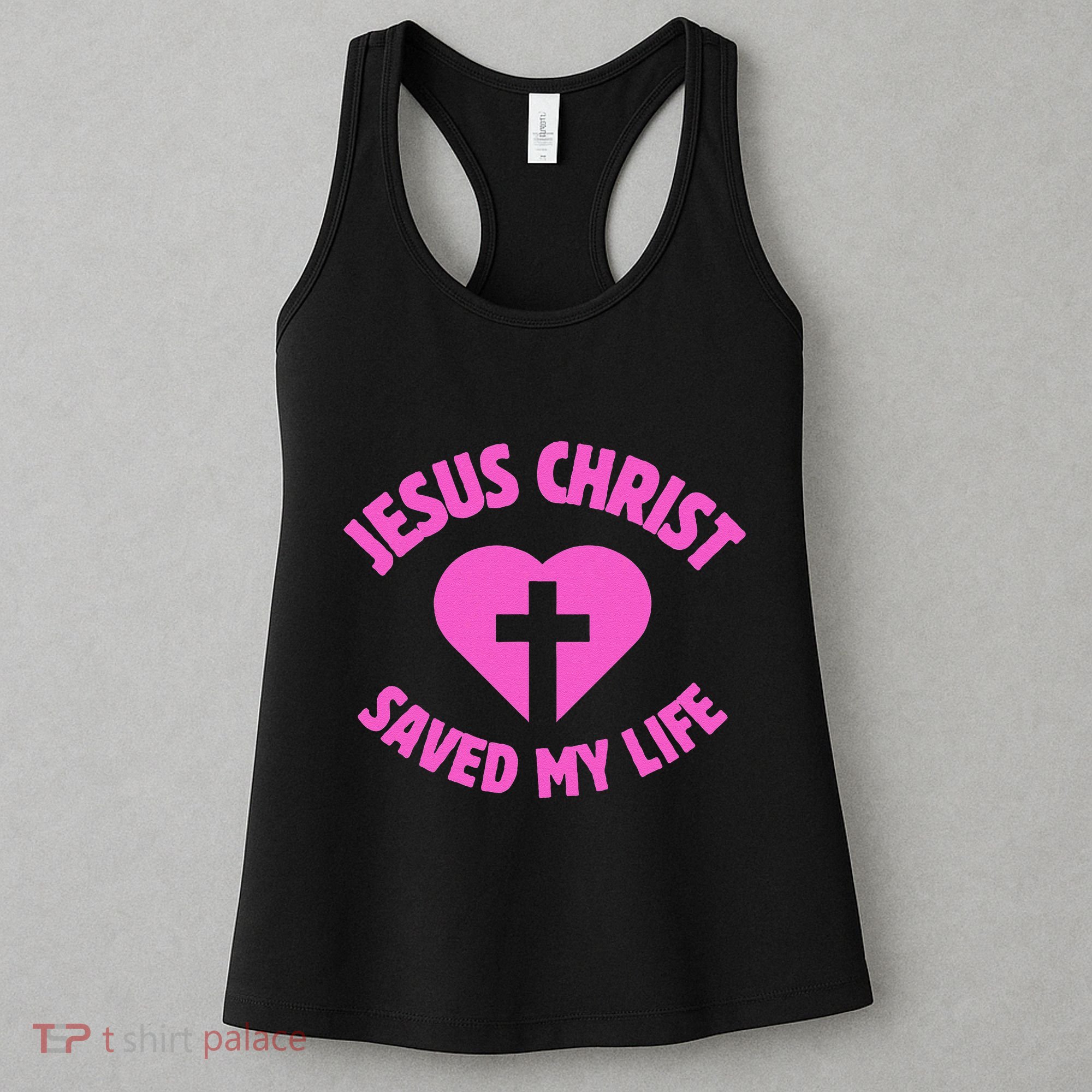 Jesus Saved My Life Breast Cancer Awareness Women's Tank Top