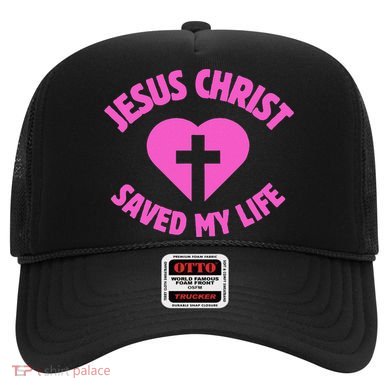 Jesus Saved My Life Breast Cancer Awareness Hat