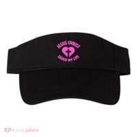 Jesus Saved My Life Breast Cancer Awareness Visor thumb 0