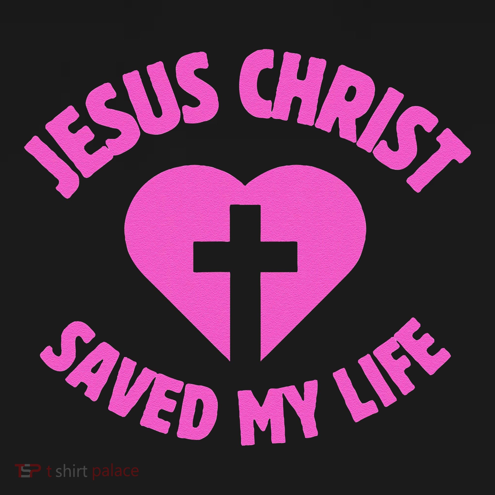 Jesus Saved My Life Breast Cancer Awareness Women's Long Sleeve Shirt