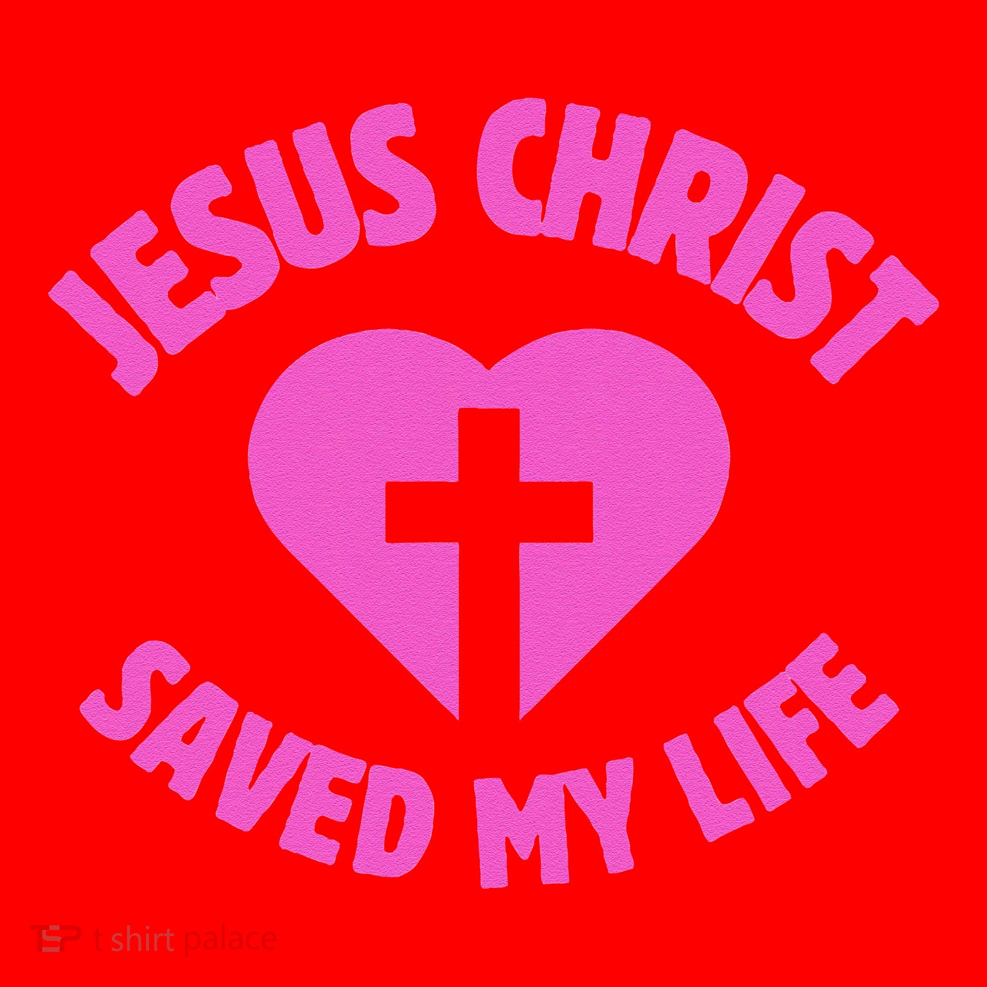 Jesus Saved My Life Breast Cancer Awareness Santa Hat
