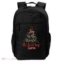 Joy Saying Merry Christmas Christian Message Xmas Tree Backpack thumb 0