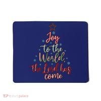 Joy Saying Merry Christmas Christian Message Xmas Tree Mousepad thumb 0