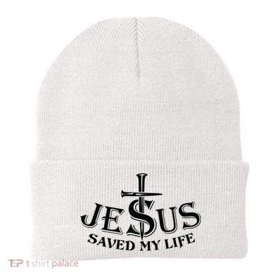 Jesus Saves My Life With Nails Beanie