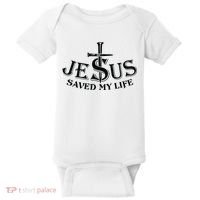 Jesus Saves My Life With Nails Baby Bodysuit thumb 0