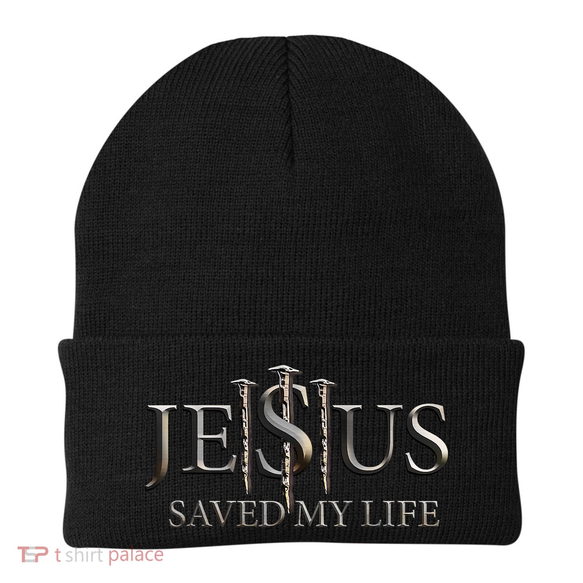 Jesus Saved My Life Christian Religious Believer Beanie