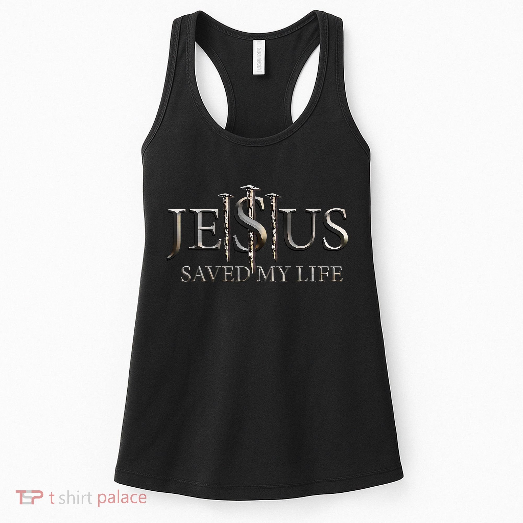 Jesus Saved My Life Christian Religious Believer Women's Tank Top