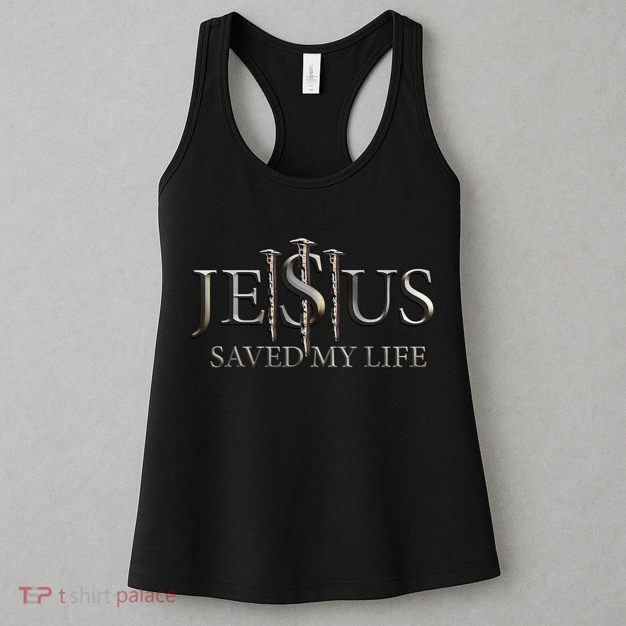 Jesus Saved My Life Christian Religious Believer Women's Tank Top