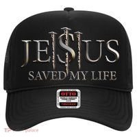 Jesus Saved My Life Christian Religious Believer Hat thumb 0
