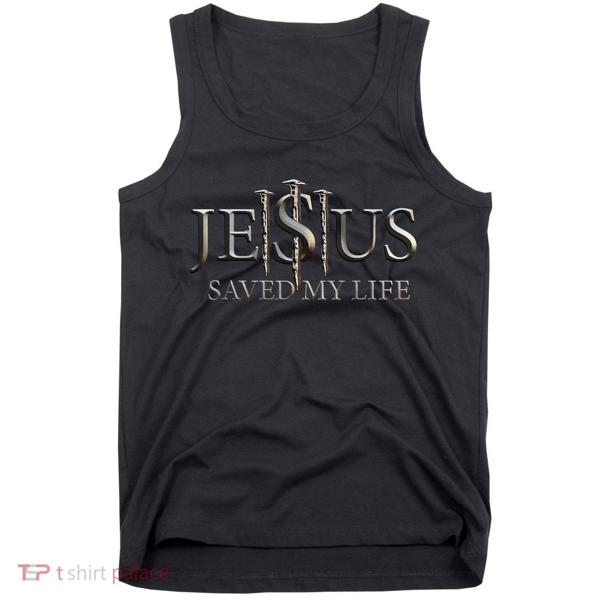 Jesus Saved My Life Christian Religious Believer Tank Top