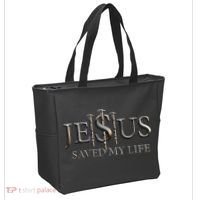 Jesus Saved My Life Christian Religious Believer Tote Bag thumb 2