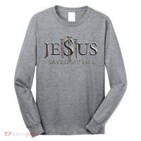 Jesus Saved My Life Christian Religious Believer Long Sleeve Shirt thumb 0