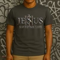 Jesus Saved My Life Christian Religious Believer T-Shirt thumb 3