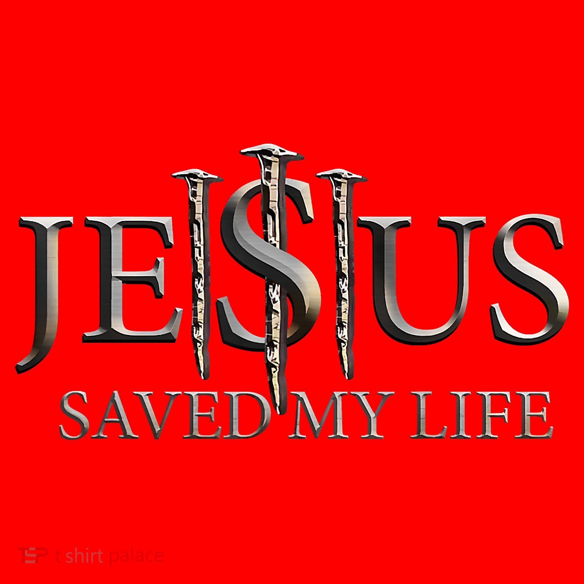 Jesus Saved My Life Christian Religious Believer Santa Hat